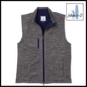 Johnie O Tahoe Vest in Pavement & Navy. Size Large.